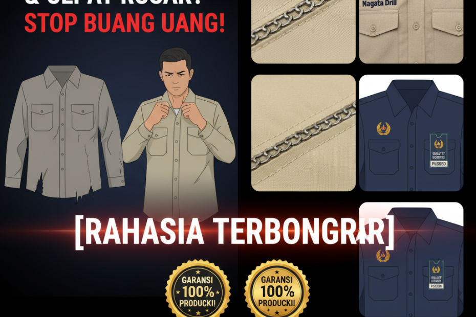Kemeja PDL anti gagal, detail jahitan rantai kuat, garansi produksi 100%, konveksi terpercaya minimal order 12 pcs