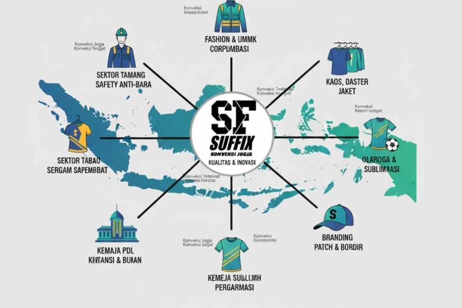 Peta ekosistem konveksi jogja menopang industri tambang, fashion daster, dan olahraga, bukti kemandirian ekonomi lokal 2026, konveksi terdekat.