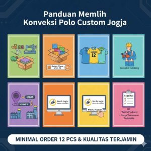Cara Cerdas Memilih Konveksi Polo Custom Terpercaya di Jogja (Minimal Order 12 Pcs)