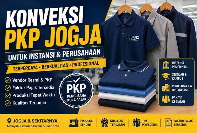 Instansi Mencari Vendor Konveksi yang Sudah PKP? Ini Panduan Memilih Konveksi PKP di Jogja