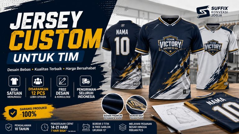 Bikin Jersey Custom untuk Tim? Ini yang Perlu Dipersiapkan Sebelum Produksi